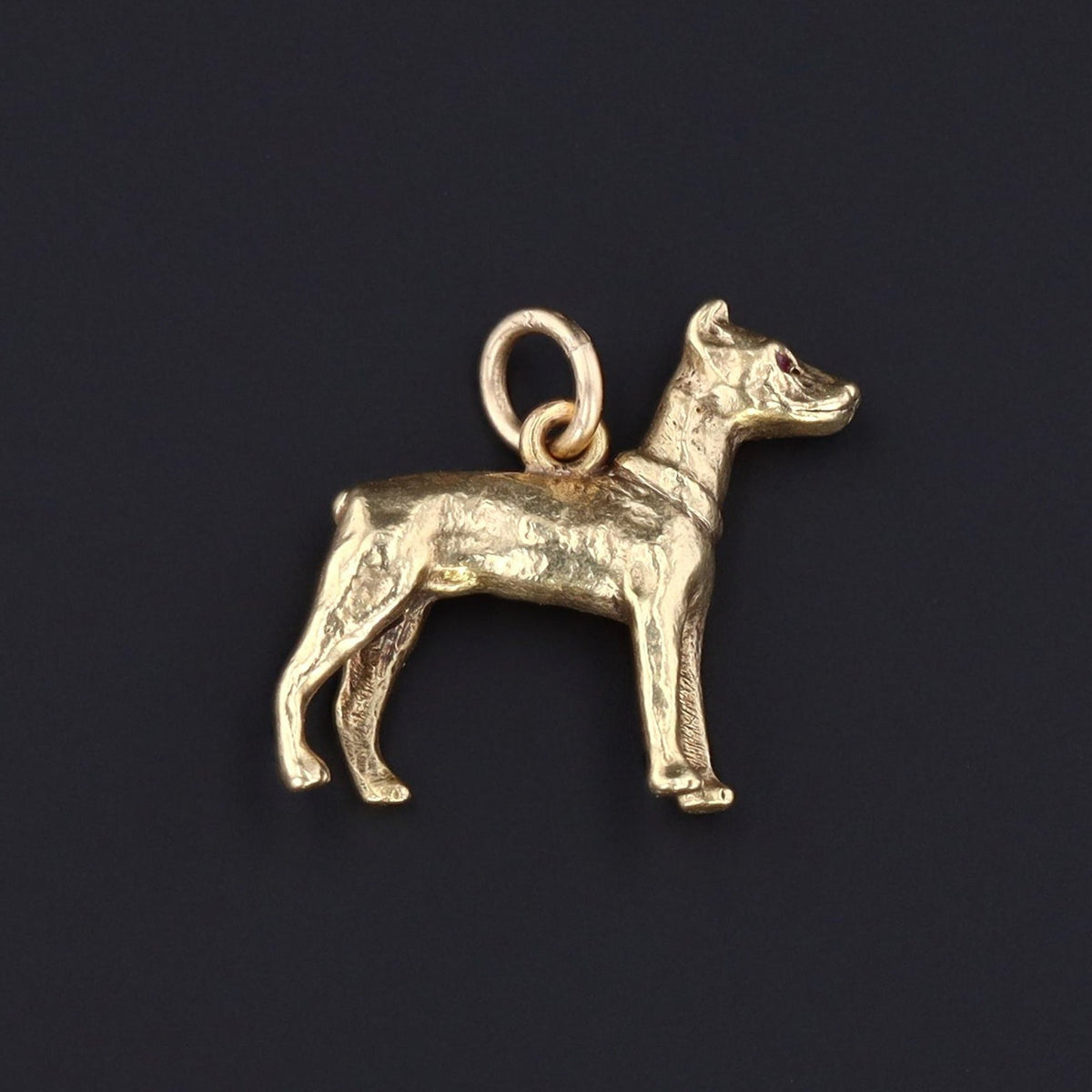 Vintage Dobermann Pinscher Charm | Dog Charm - Trademark Antiques
