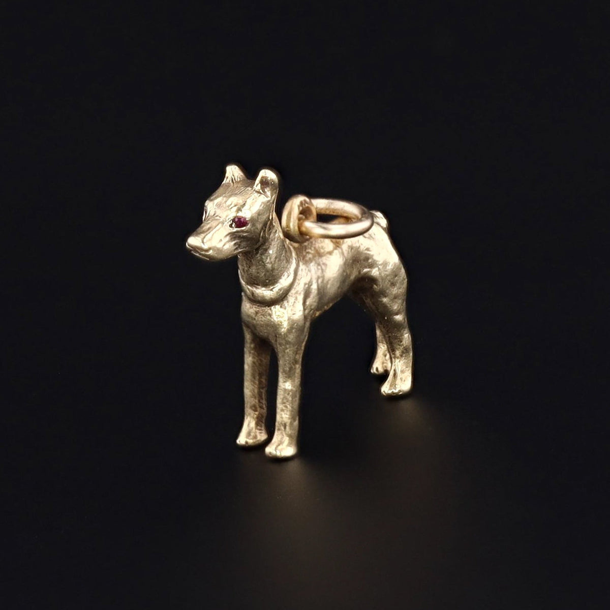 Vintage Dobermann Pinscher Charm | Dog Charm - Trademark Antiques