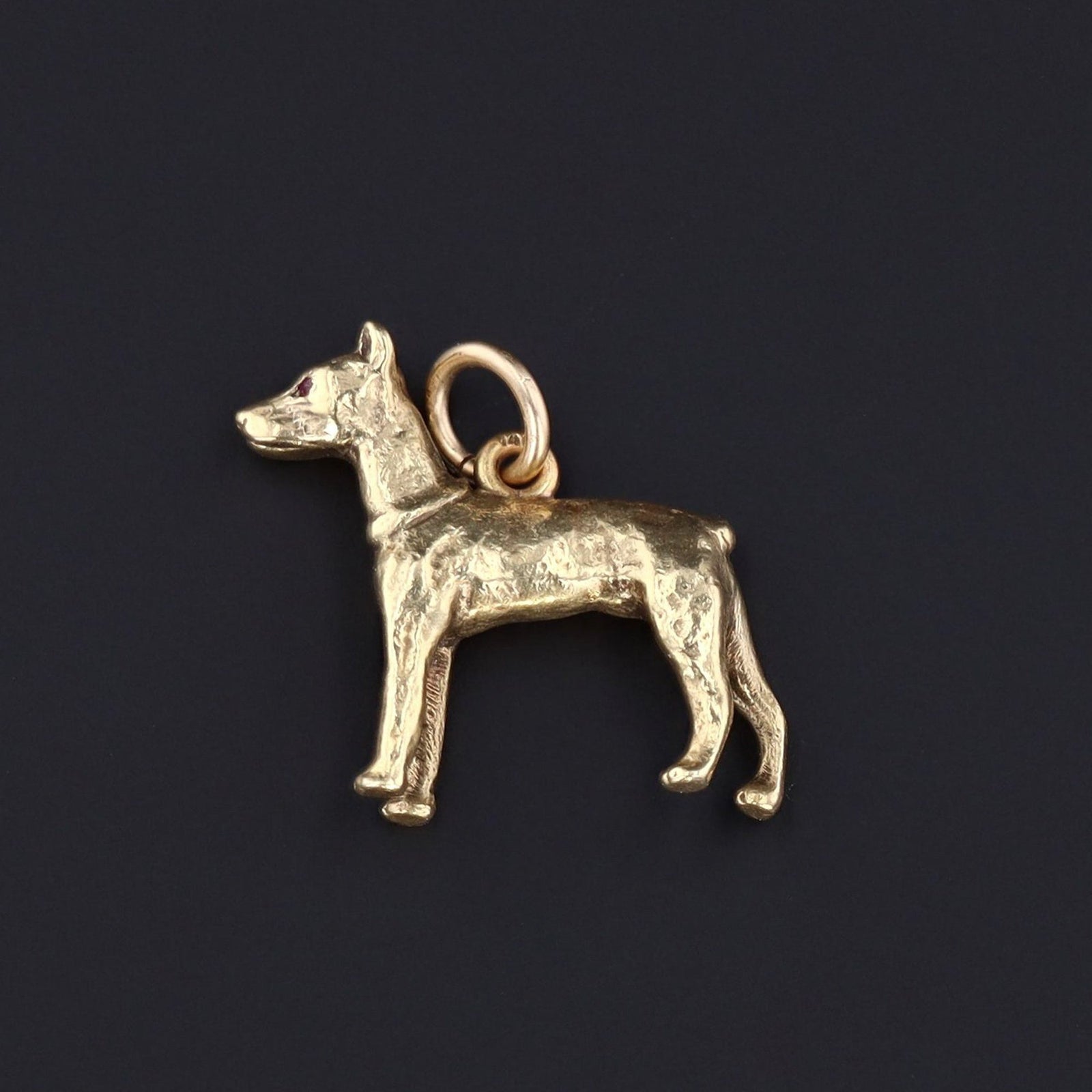 Vintage Dobermann Pinscher Charm | Dog Charm - Trademark Antiques