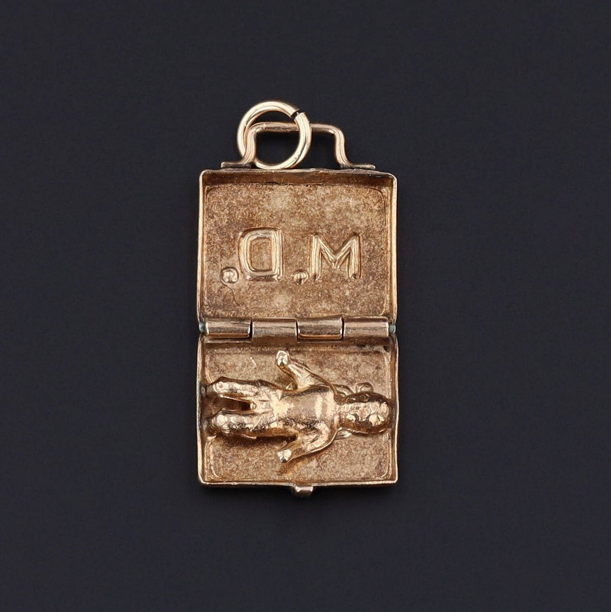 Vintage Doctor Bag with Baby Inside | Moveable Charm - Trademark Antiques