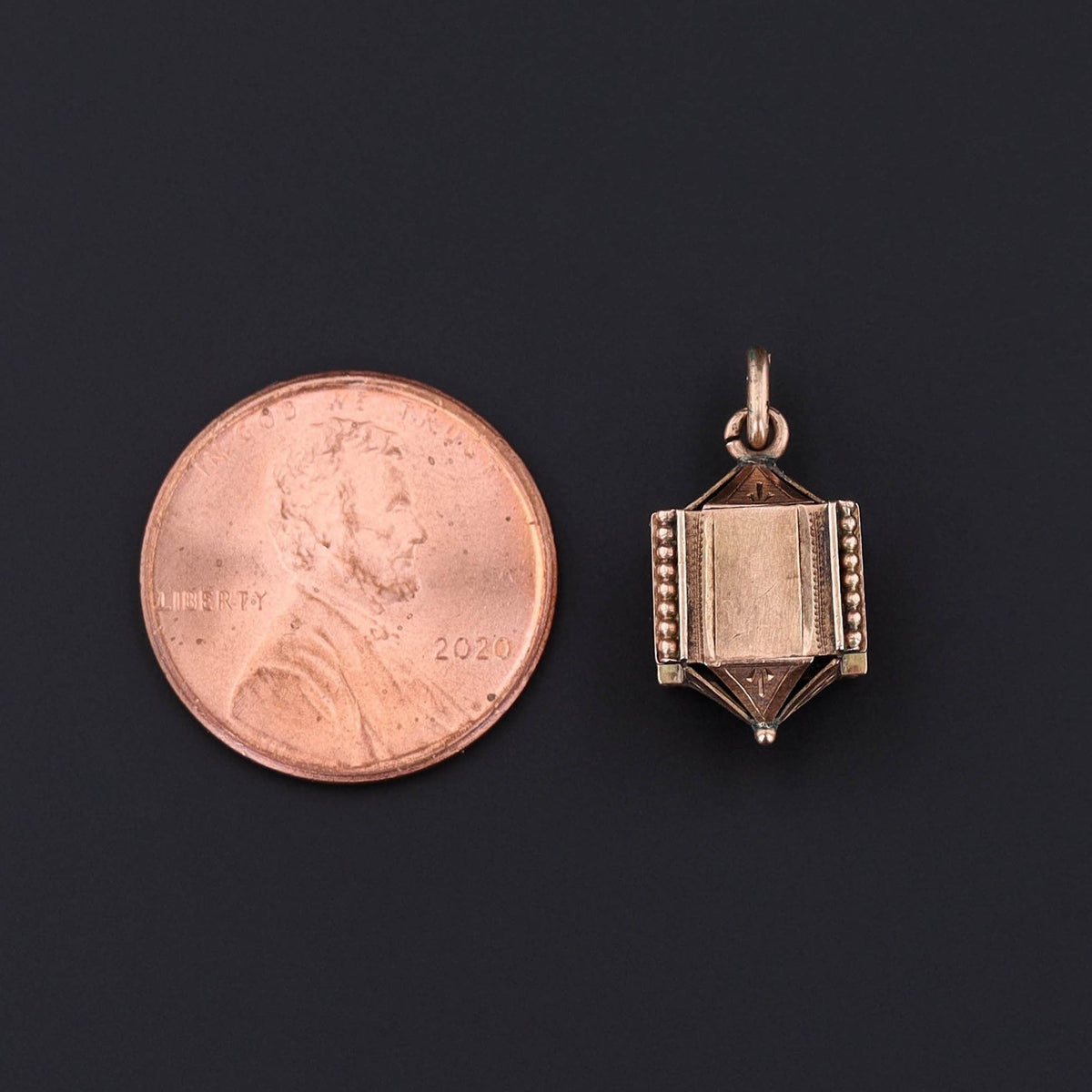 Vintage Dreidel Charm of 10k Gold - Trademark Antiques