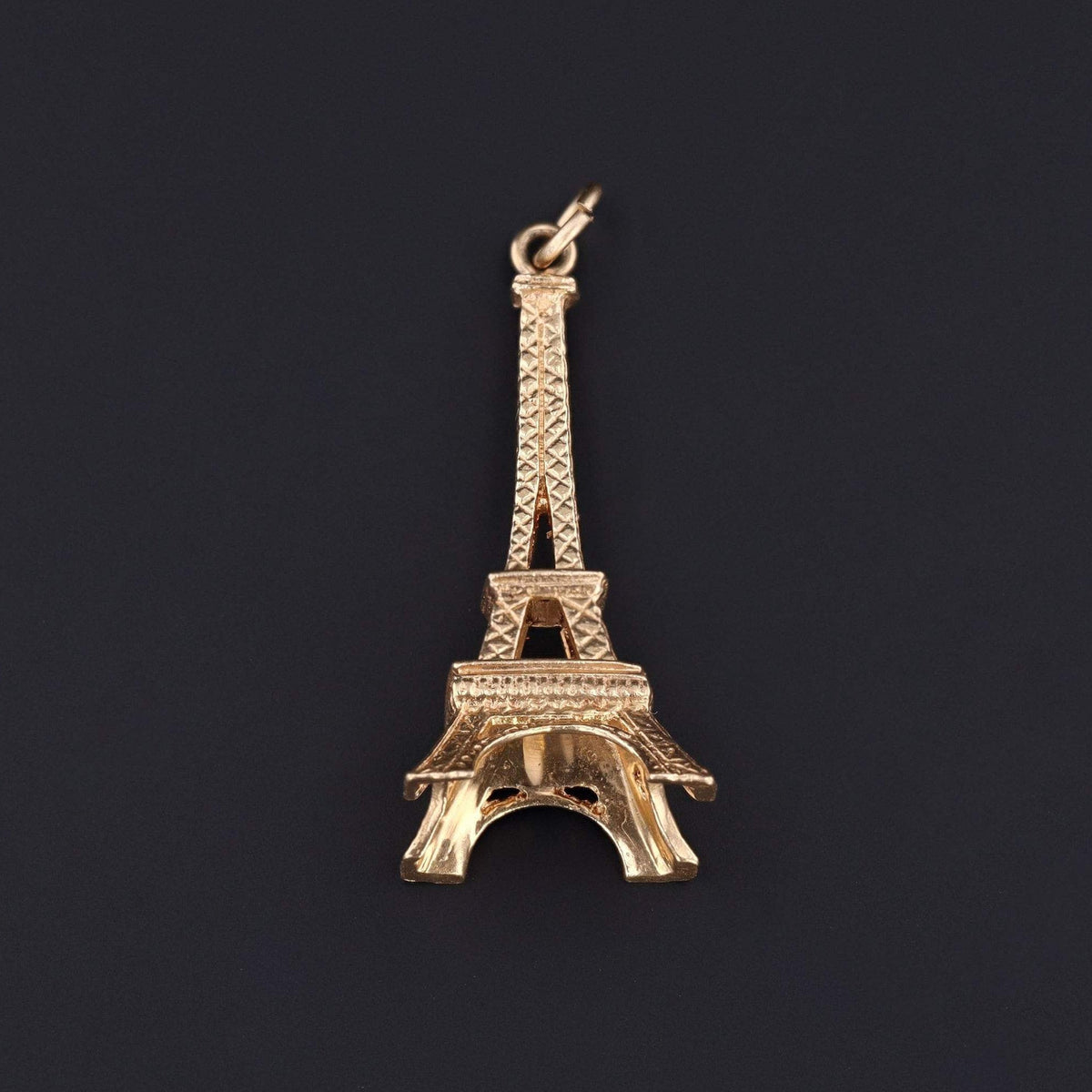 Vintage Eiffel Tower Charm | 14k Gold Charm - Trademark Antiques