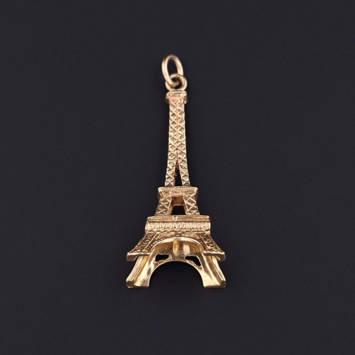 Vintage Eiffel Tower Charm | 14k Gold Charm - Trademark Antiques