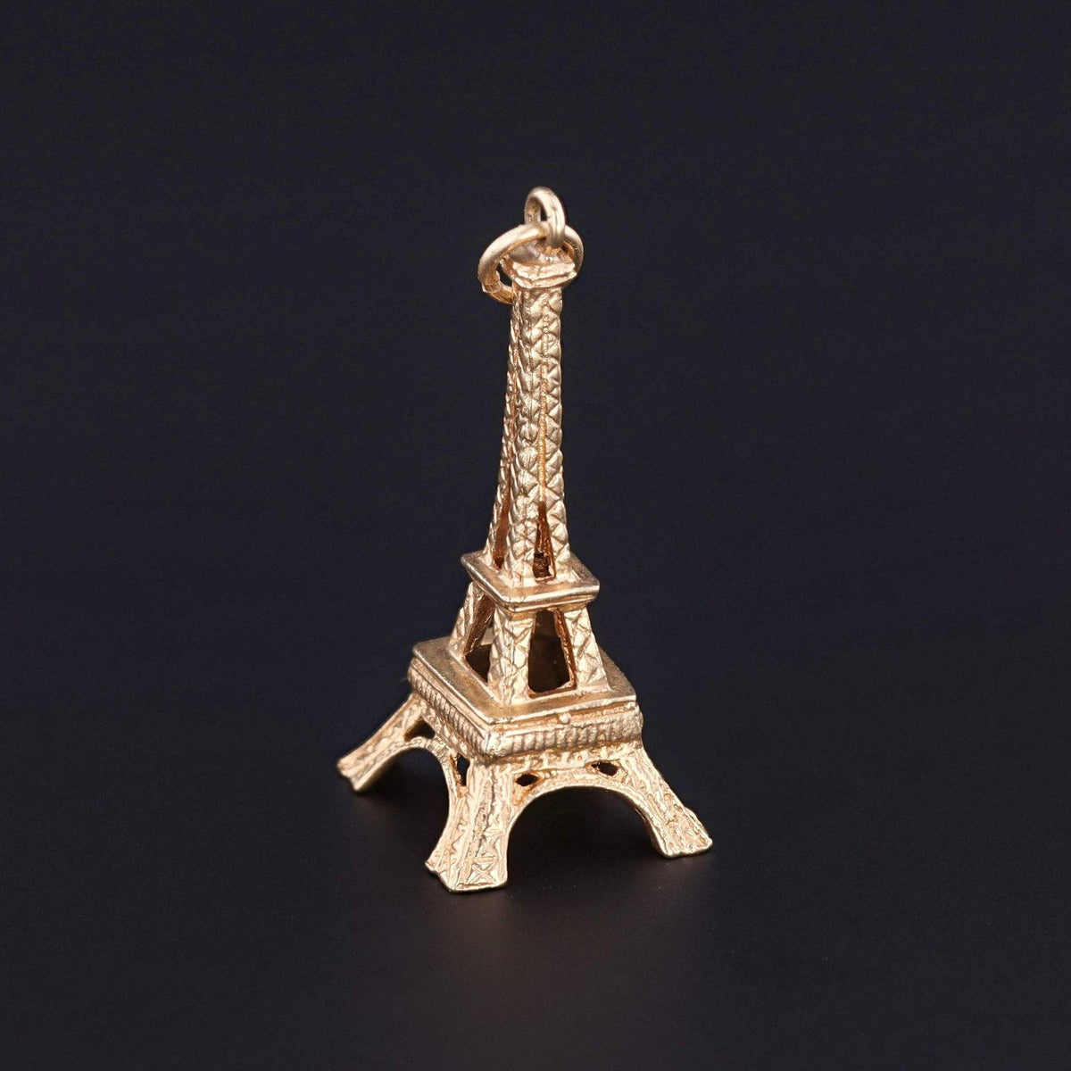 Vintage Eiffel Tower Charm | 14k Gold Charm - Trademark Antiques