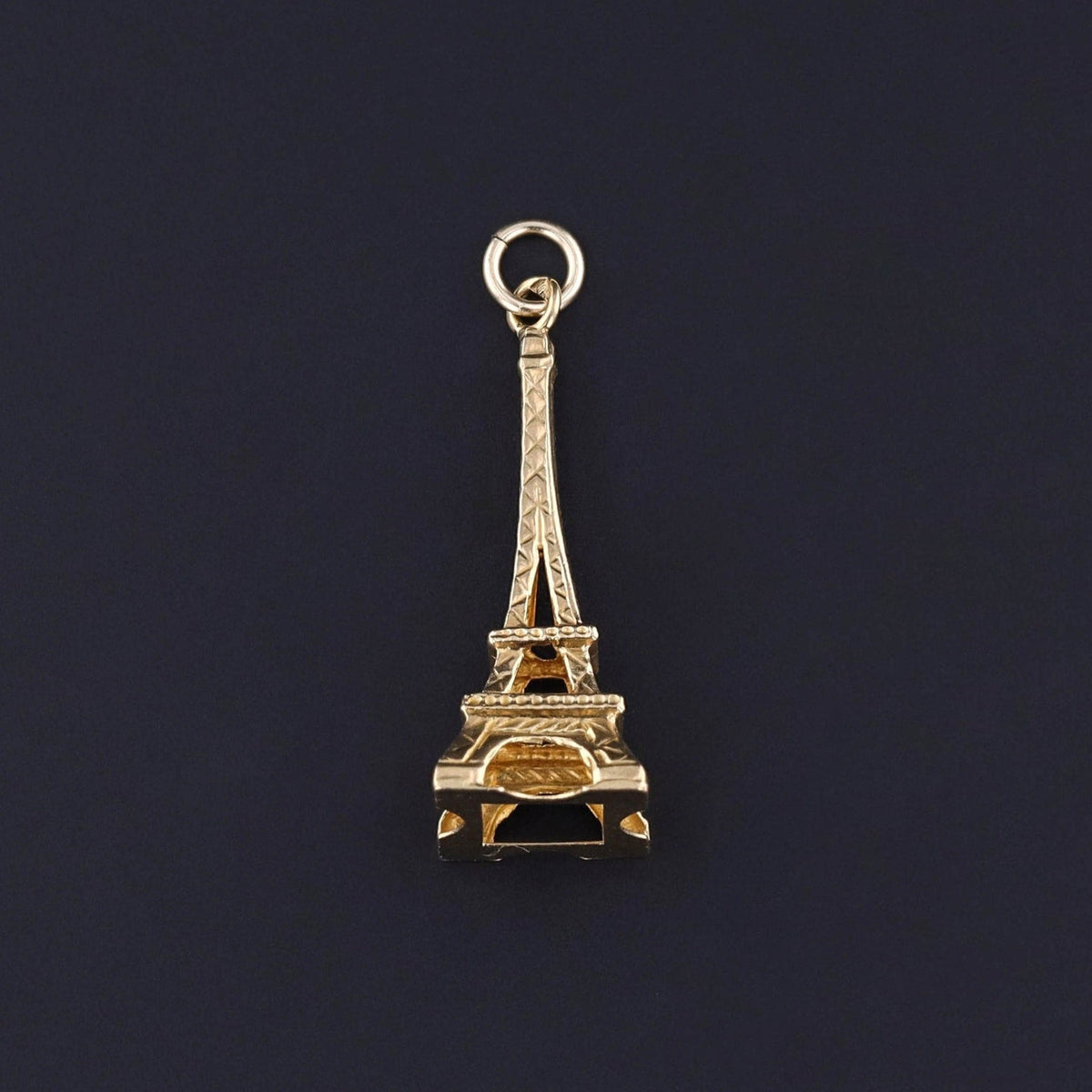 Vintage Eiffel Tower Charm of 18k Gold - Trademark Antiques