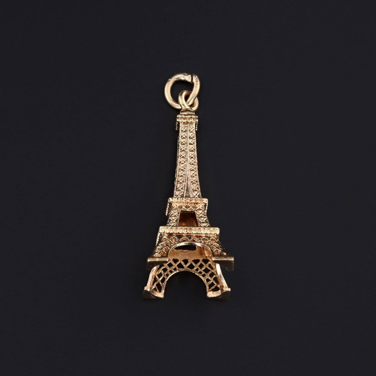 Vintage Eiffel Tower Pendant of 14k Gold - Trademark Antiques