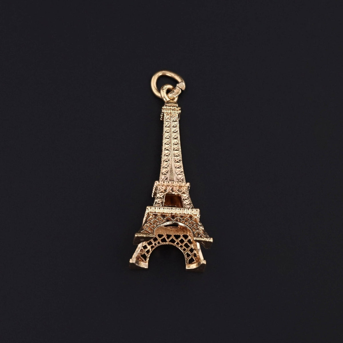 Vintage Eiffel Tower Pendant of 14k Gold - Trademark Antiques