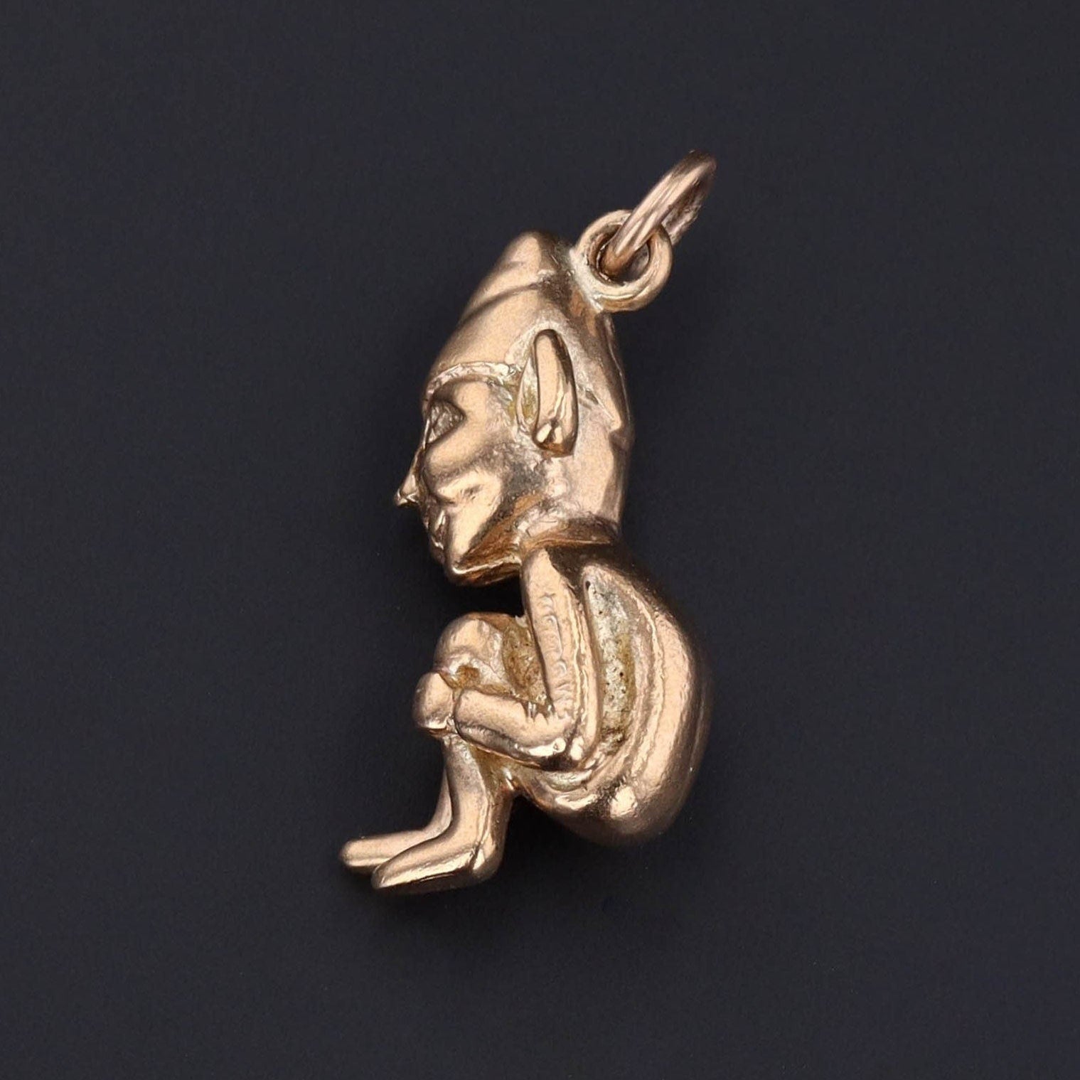 Vintage Elf Pendant of 9ct Gold - Trademark Antiques