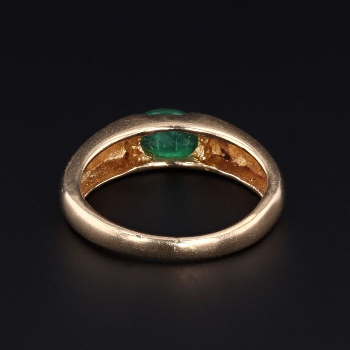 Vintage Emerald Ring | Vintage Band Ring - Trademark Antiques