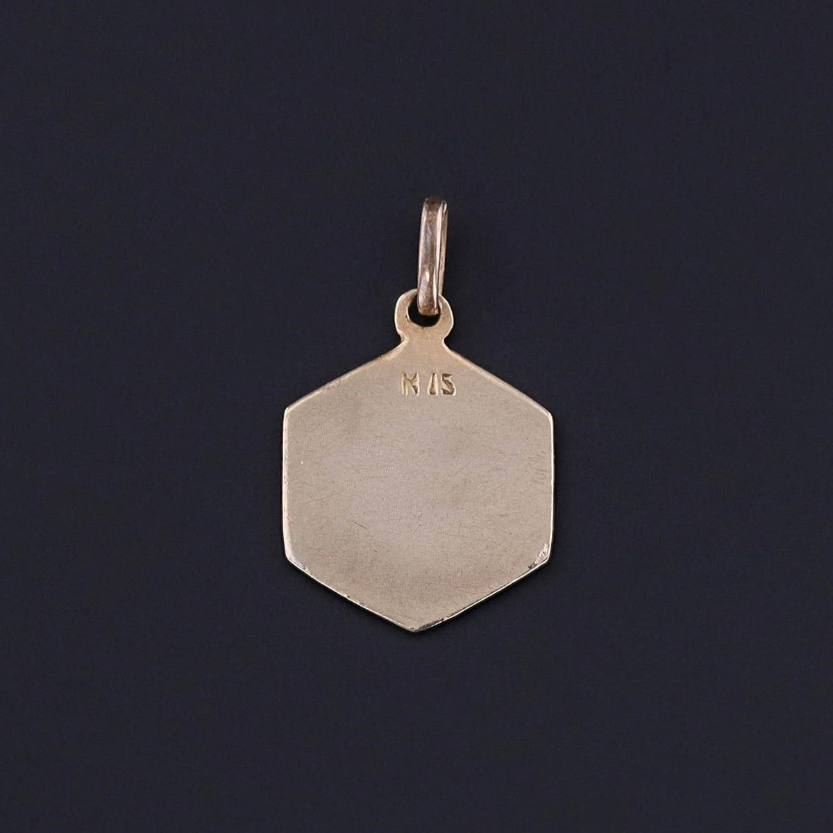 Vintage Enamel Flower Charm of 15ct Gold - Trademark Antiques