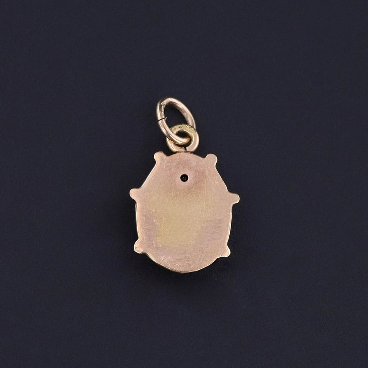 Vintage Enamel Ladybug Charm of 18k Gold - Trademark Antiques