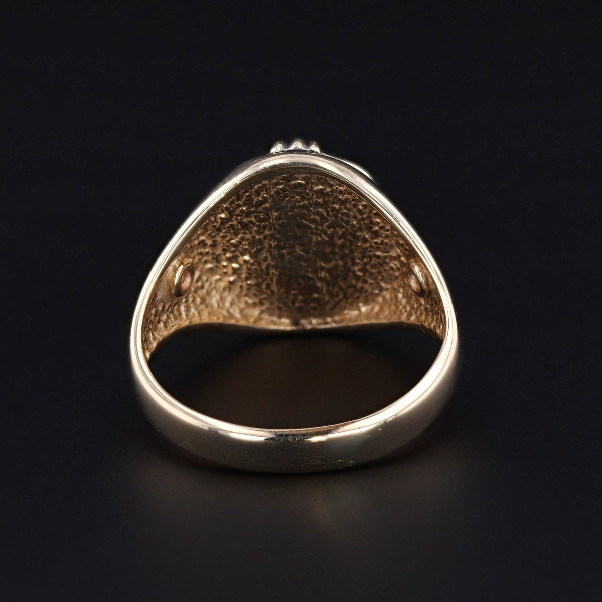 Vintage Enamel Moonstone Ring | Vintage Moonstone Ring - Trademark Antiques