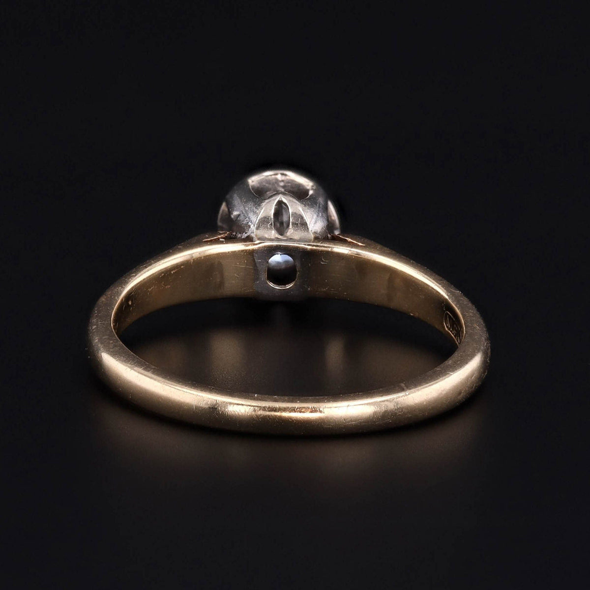 Vintage Engagement Diamond Ring of 14k Gold - Trademark Antiques