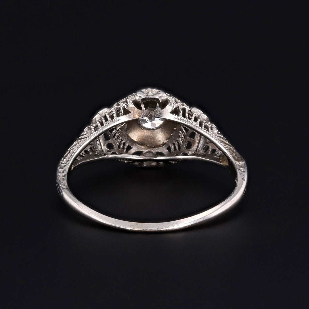 Vintage Engagement Ring | Art Deco Diamond Ring - Trademark Antiques