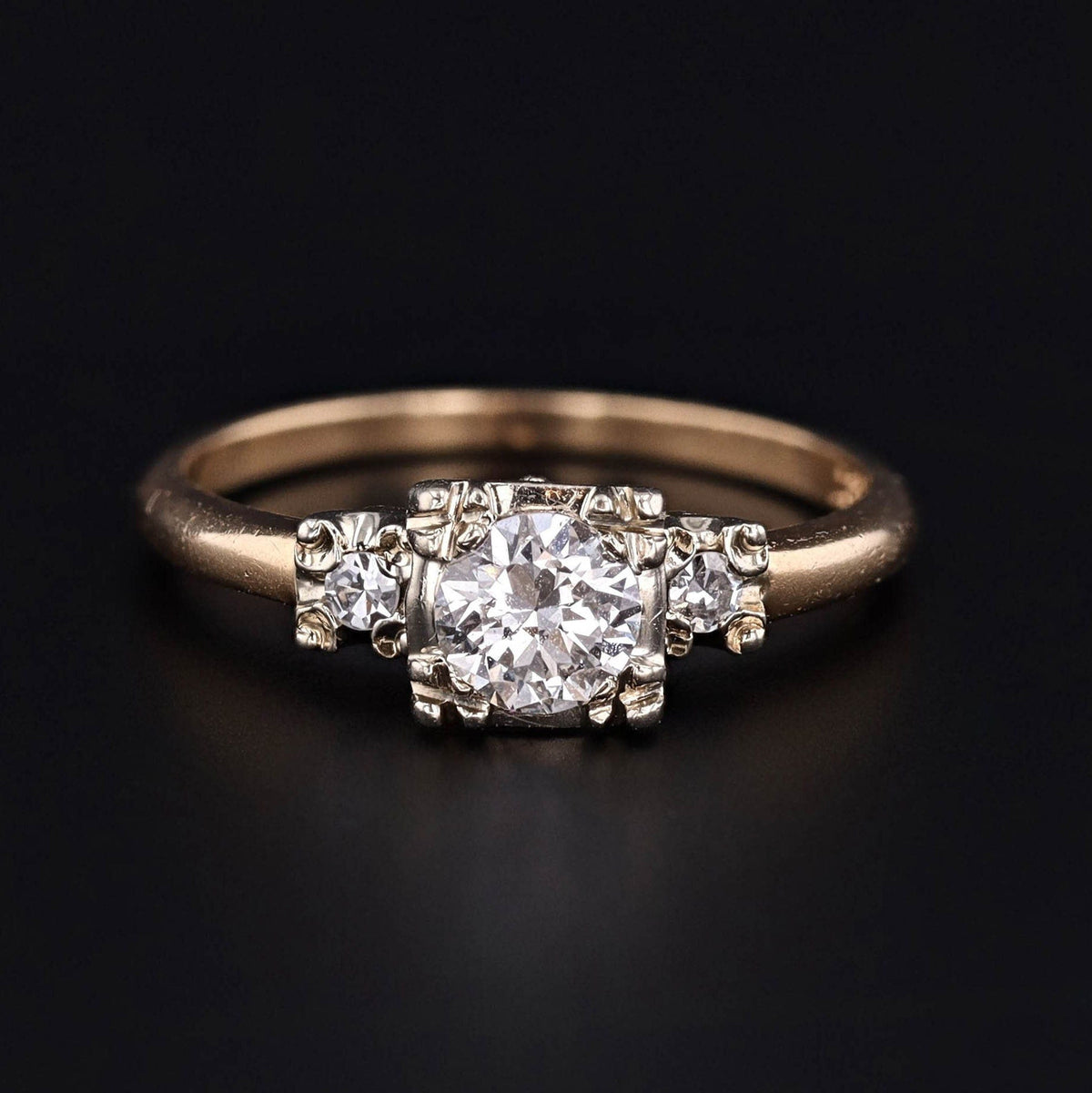 Vintage Engagement Ring | Diamond Engagement Ring - Trademark Antiques