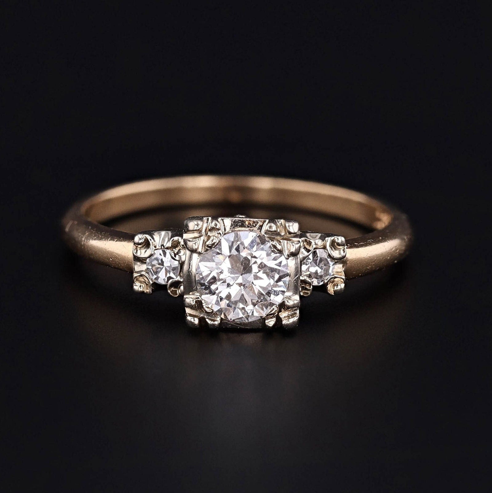 Vintage Engagement Ring | Diamond Engagement Ring - Trademark Antiques