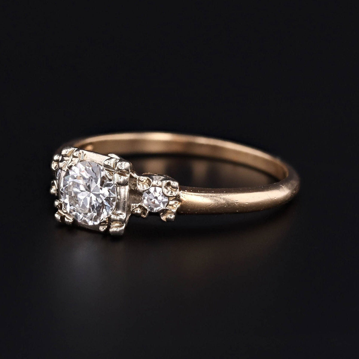 Vintage Engagement Ring | Diamond Engagement Ring - Trademark Antiques