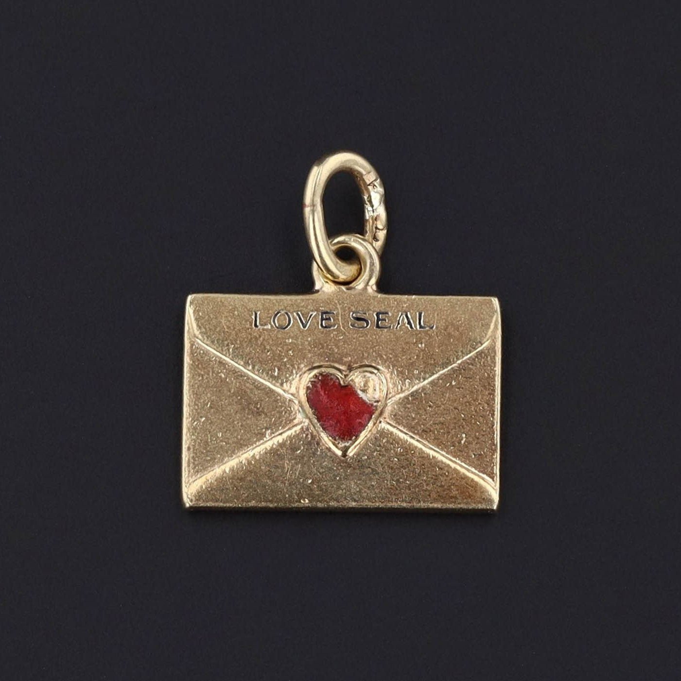 Vintage Envelope Charm of 14k Gold - Trademark Antiques
