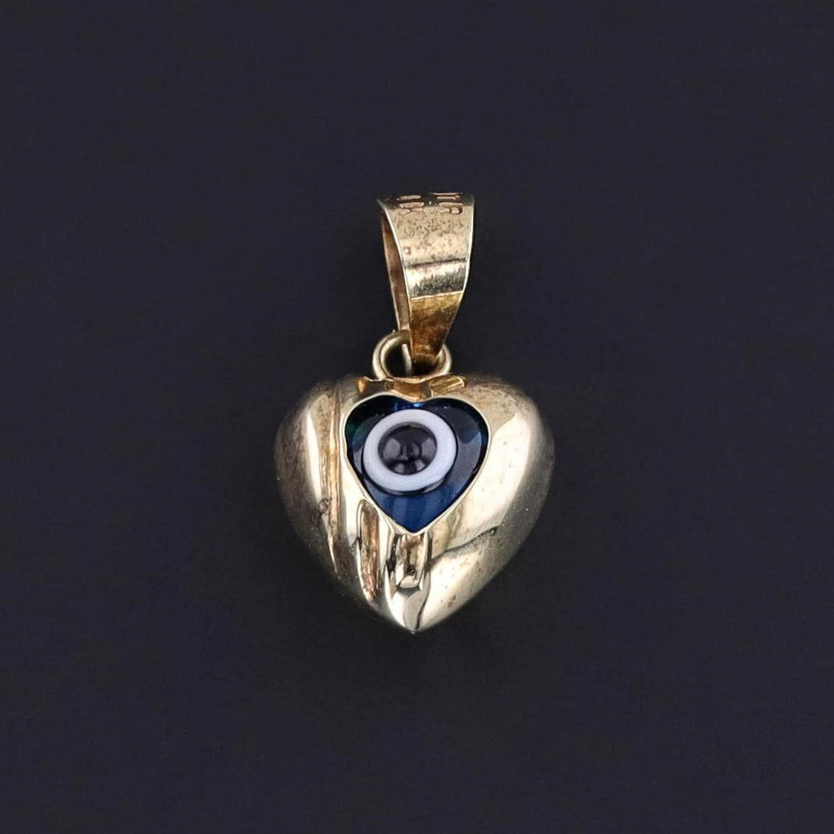 Vintage Evil Eye Charm of 14k Gold - Trademark Antiques