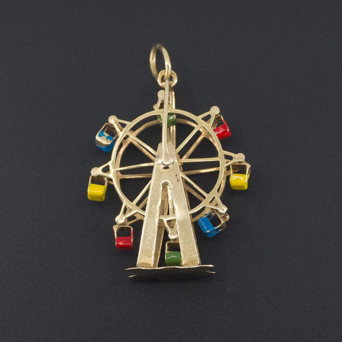 Vintage Ferris Wheel Charm | 14k Gold Charm - Trademark Antiques