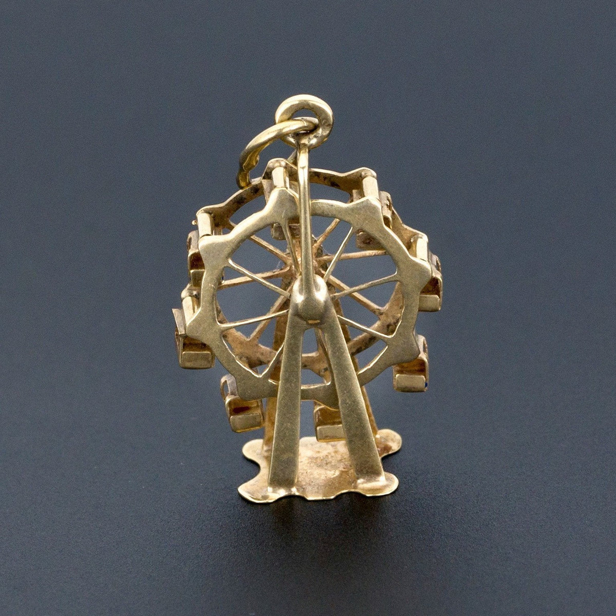 Vintage Ferris Wheel Charm | 14k Gold Charm - Trademark Antiques