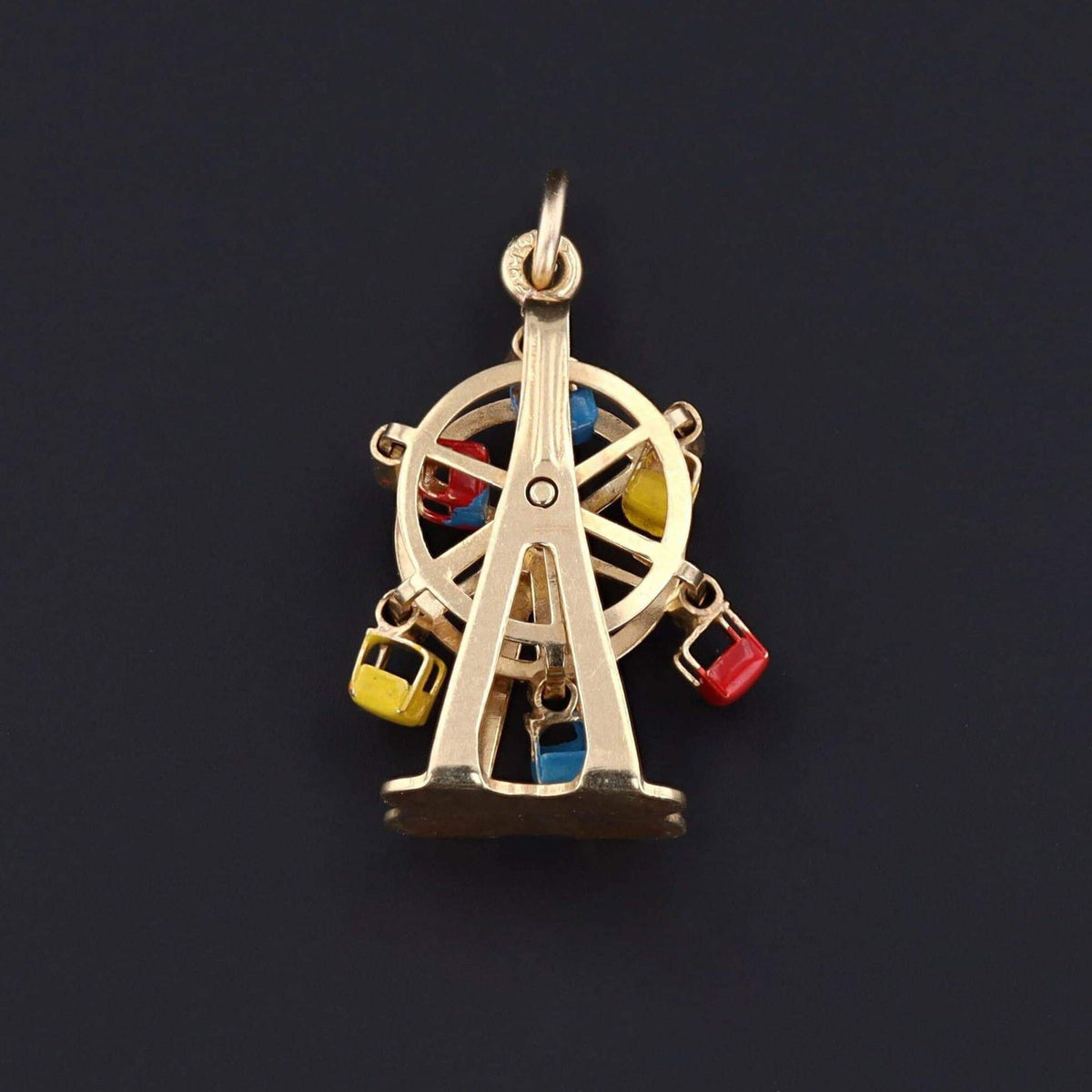 Vintage Ferris Wheel Charm | 14k Gold Charm - Trademark Antiques