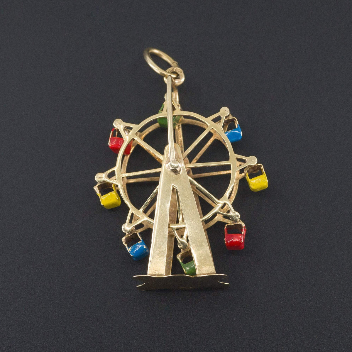 Vintage Ferris Wheel Charm | 14k Gold Charm - Trademark Antiques