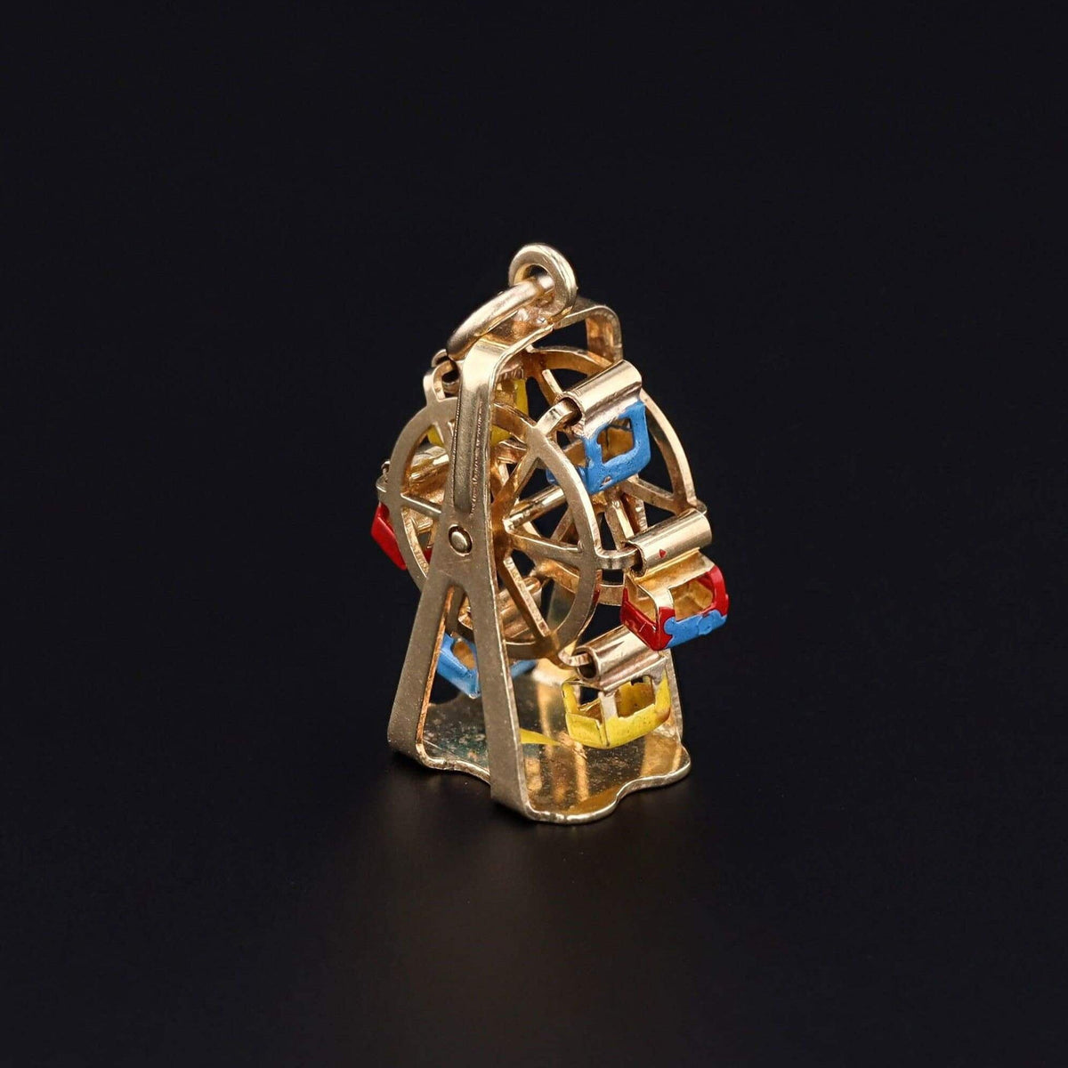 Vintage Ferris Wheel Charm | 14k Gold Charm - Trademark Antiques