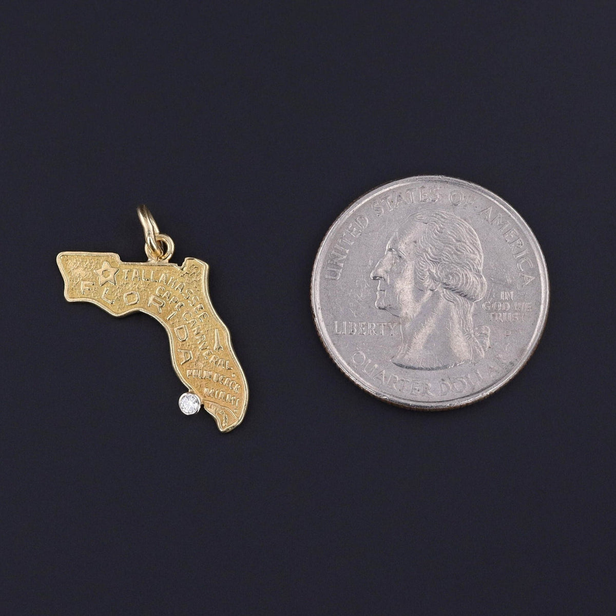 Vintage Florida Charm of 18k Gold - Trademark Antiques