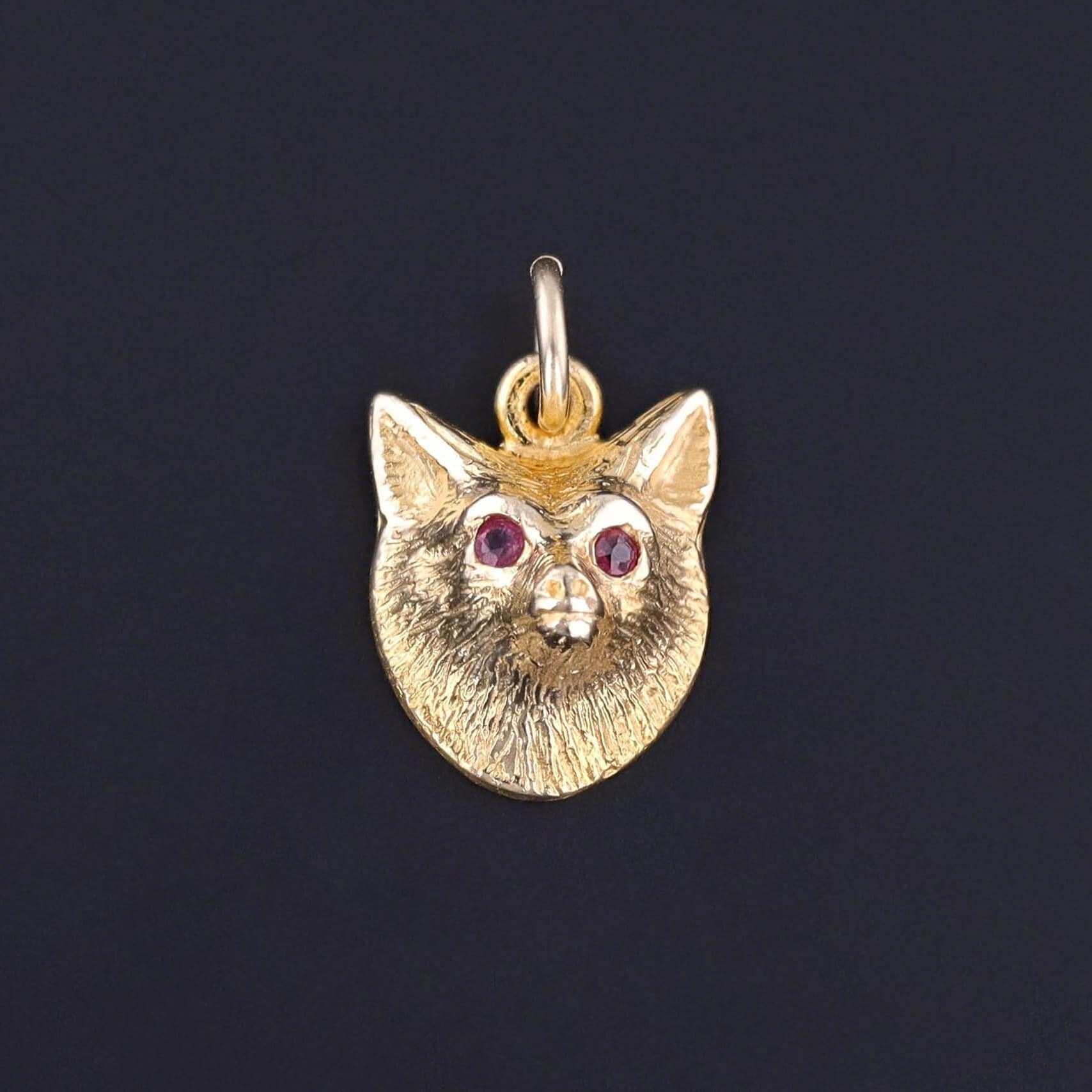 Vintage Fox Charm of 14k Gold - Trademark Antiques