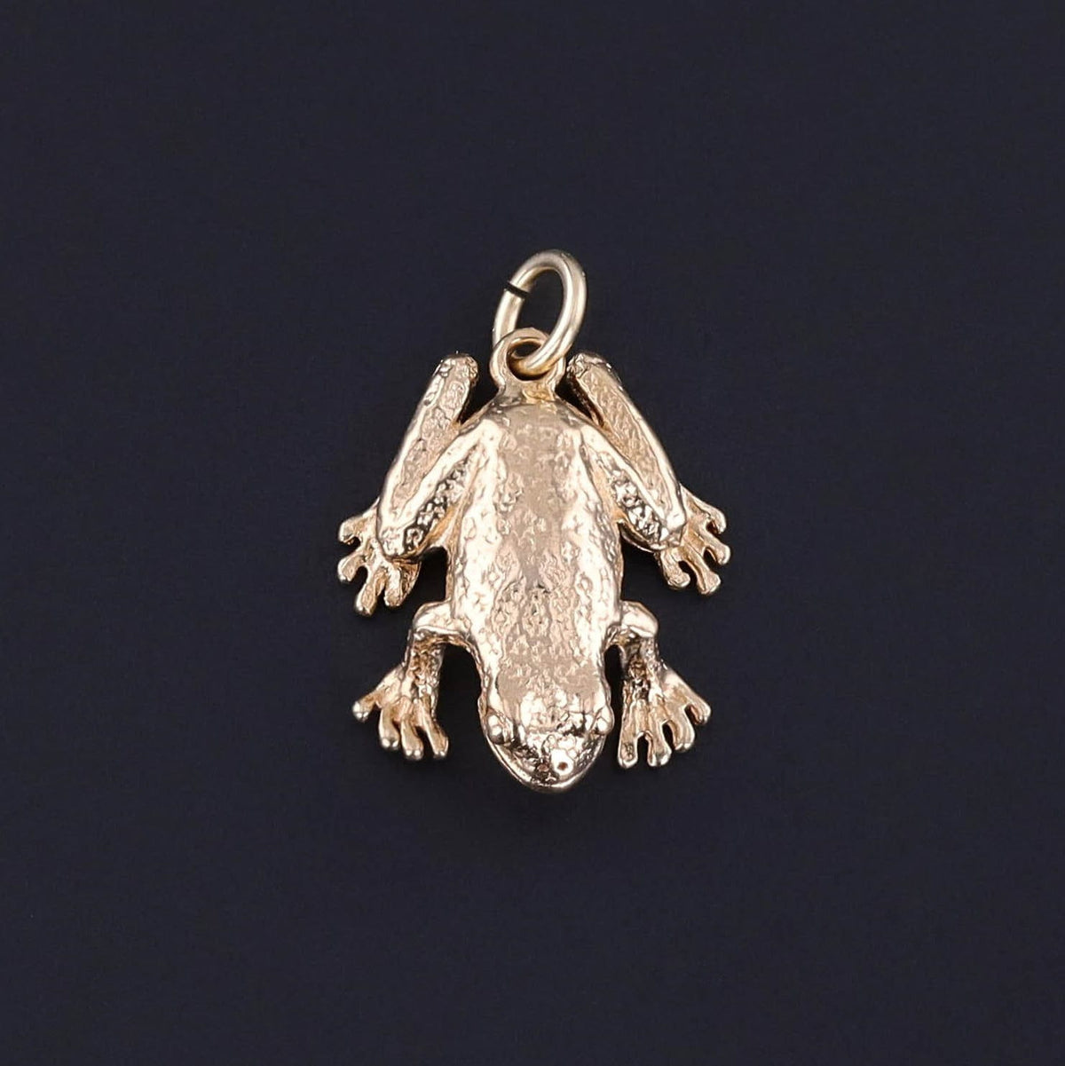 Vintage Frog Charm of 14k Gold - Trademark Antiques