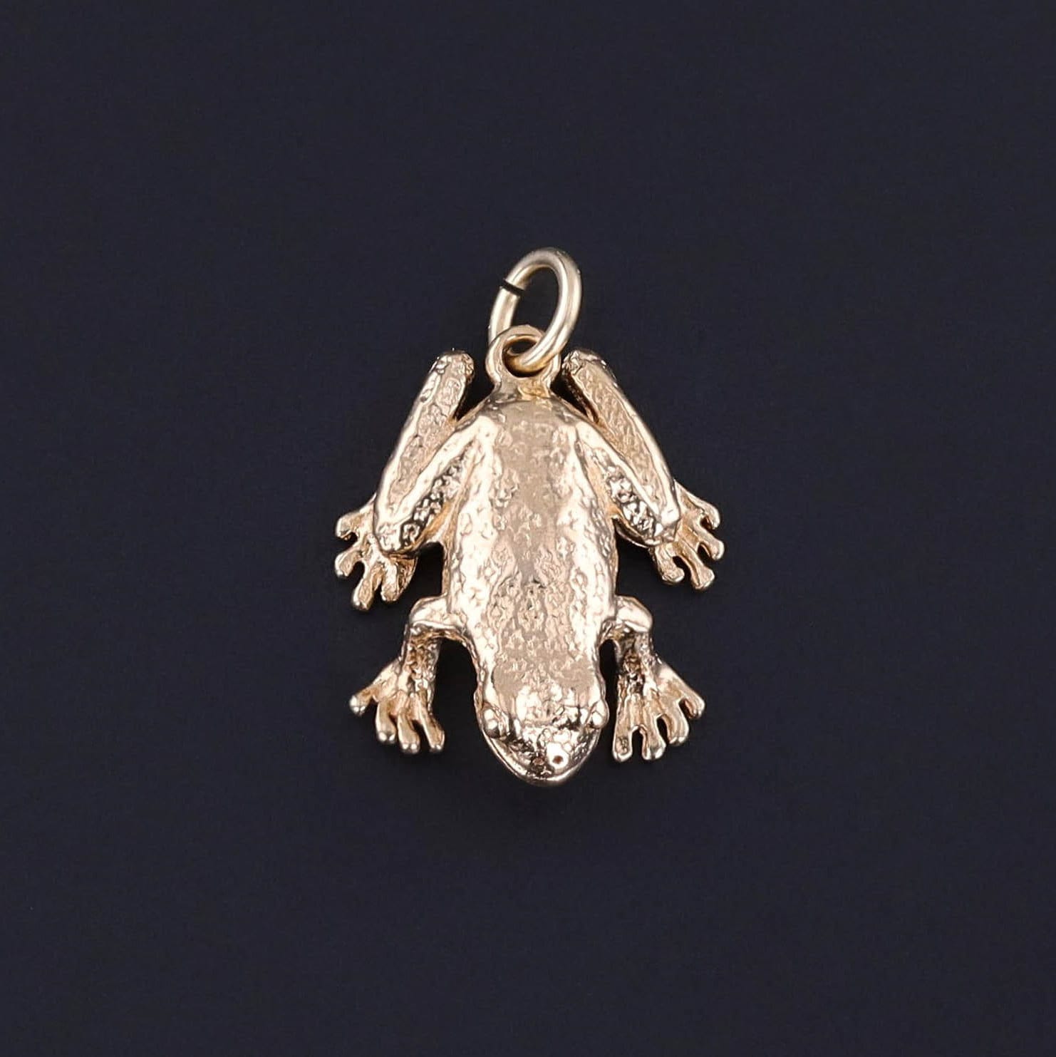 Vintage Frog Charm of 14k Gold - Trademark Antiques