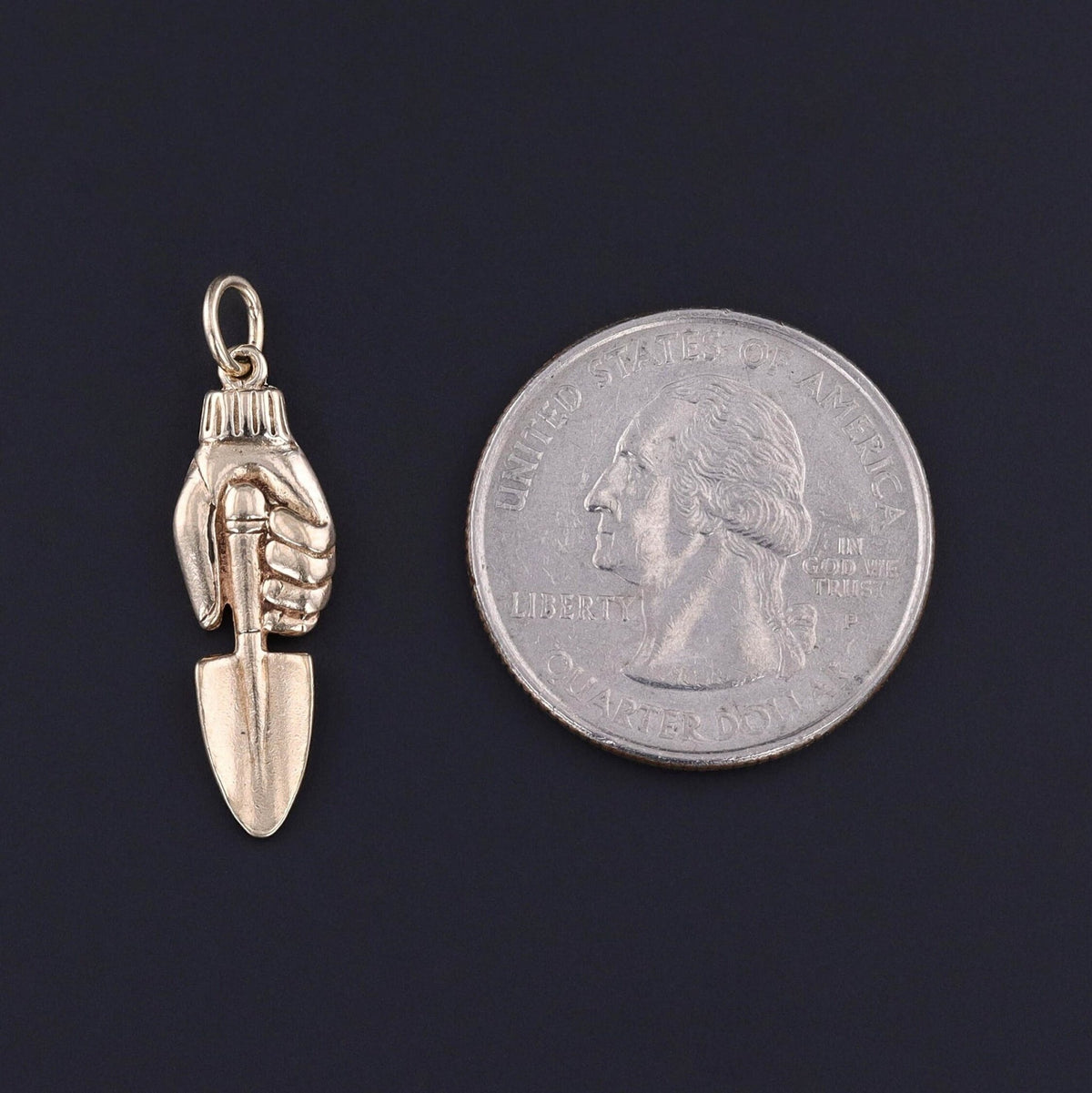 Vintage Gardening Charm of 14k Gold - Trademark Antiques