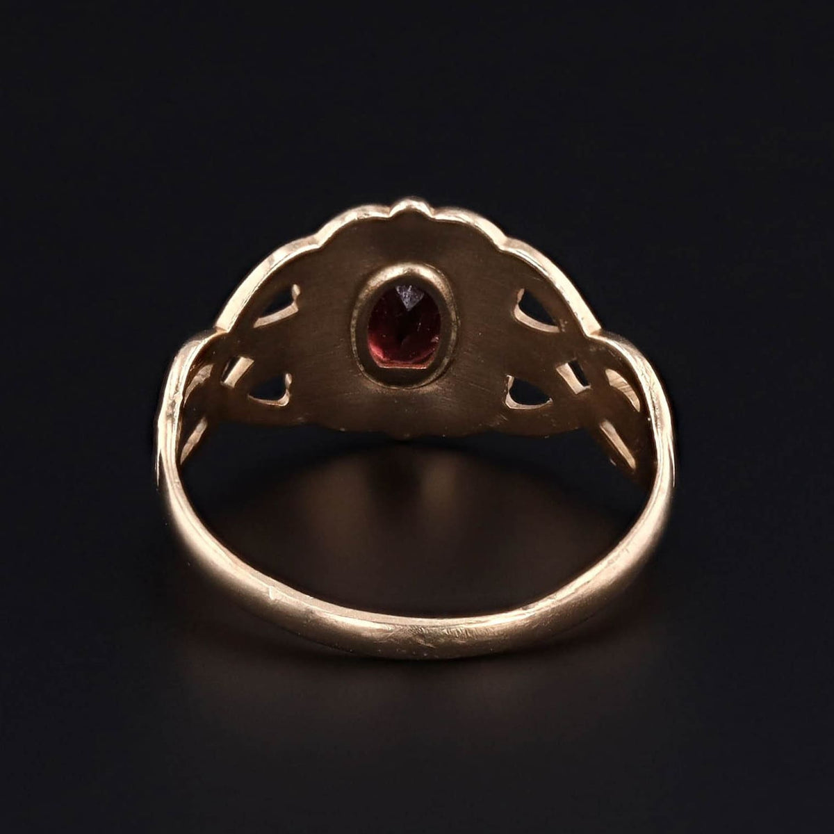 Vintage Garnet and 10k Gold Ring - Trademark Antiques
