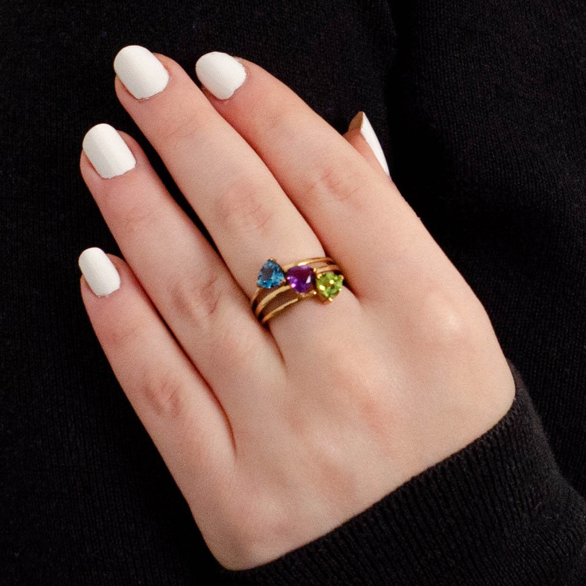 Vintage Gemstone Ring of 10k Gold - Trademark Antiques