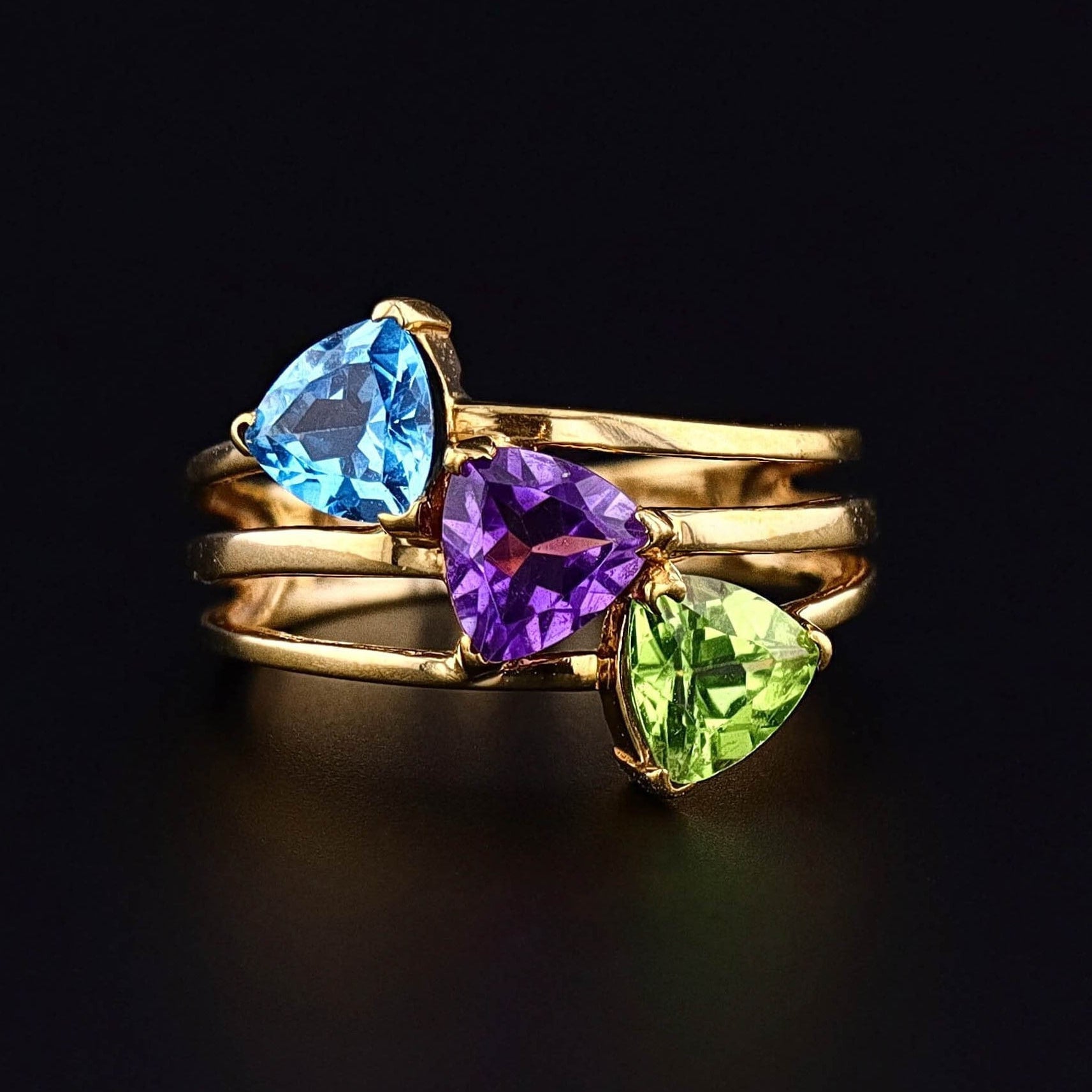 Vintage Gemstone Ring of 10k Gold - Trademark Antiques