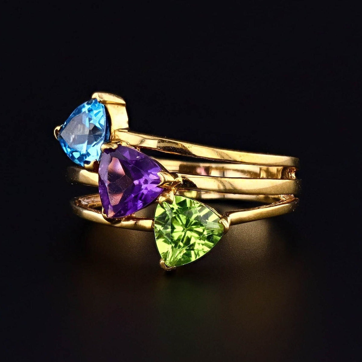 Vintage Gemstone Ring of 10k Gold - Trademark Antiques