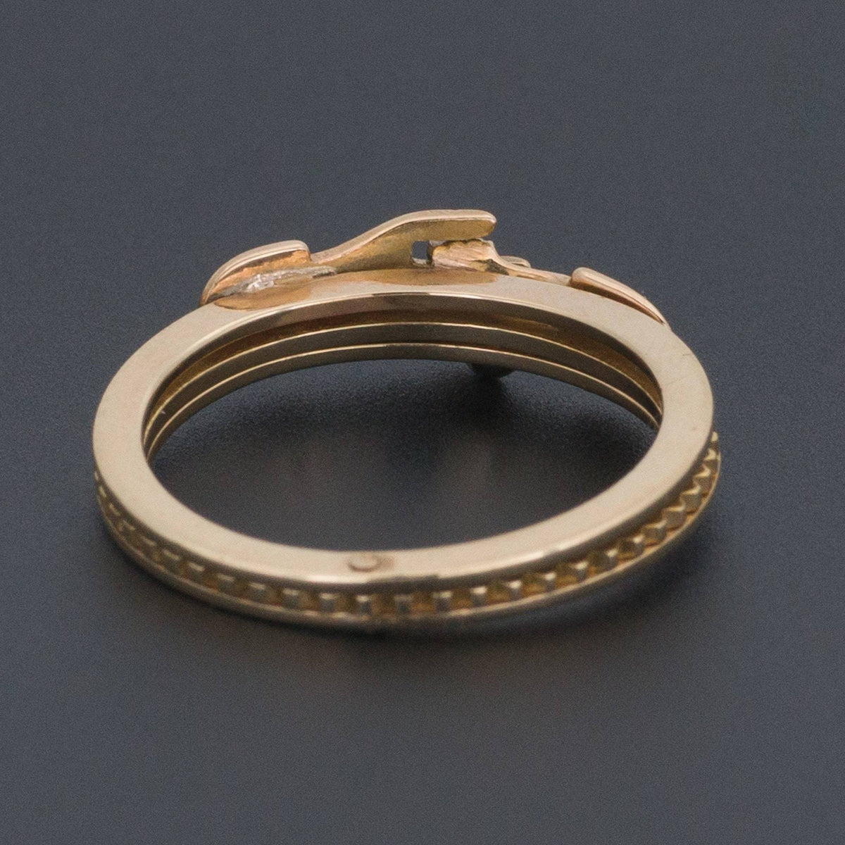 Vintage Gimmel Ring | Vintage 14k Gold Fede Ring - Trademark Antiques
