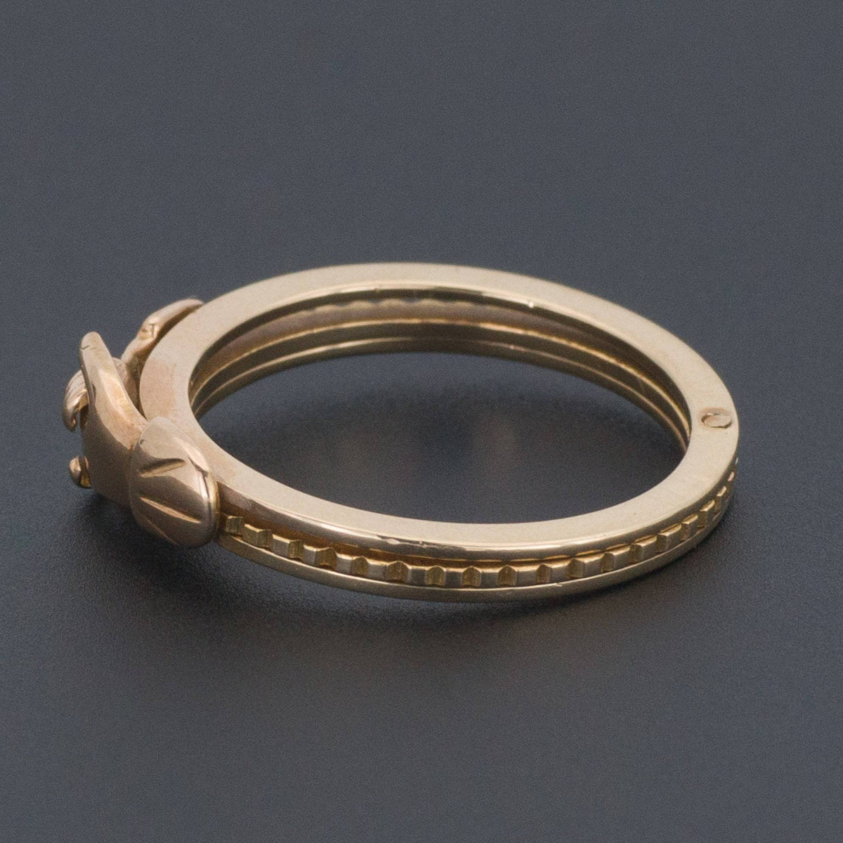 Vintage Gimmel Ring | Vintage 14k Gold Fede Ring - Trademark Antiques