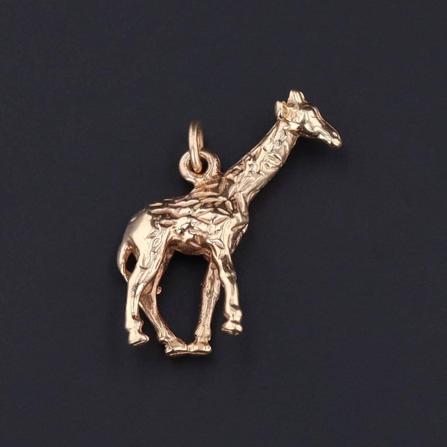 Vintage Giraffe Charm | Giraffe Charm - Trademark Antiques