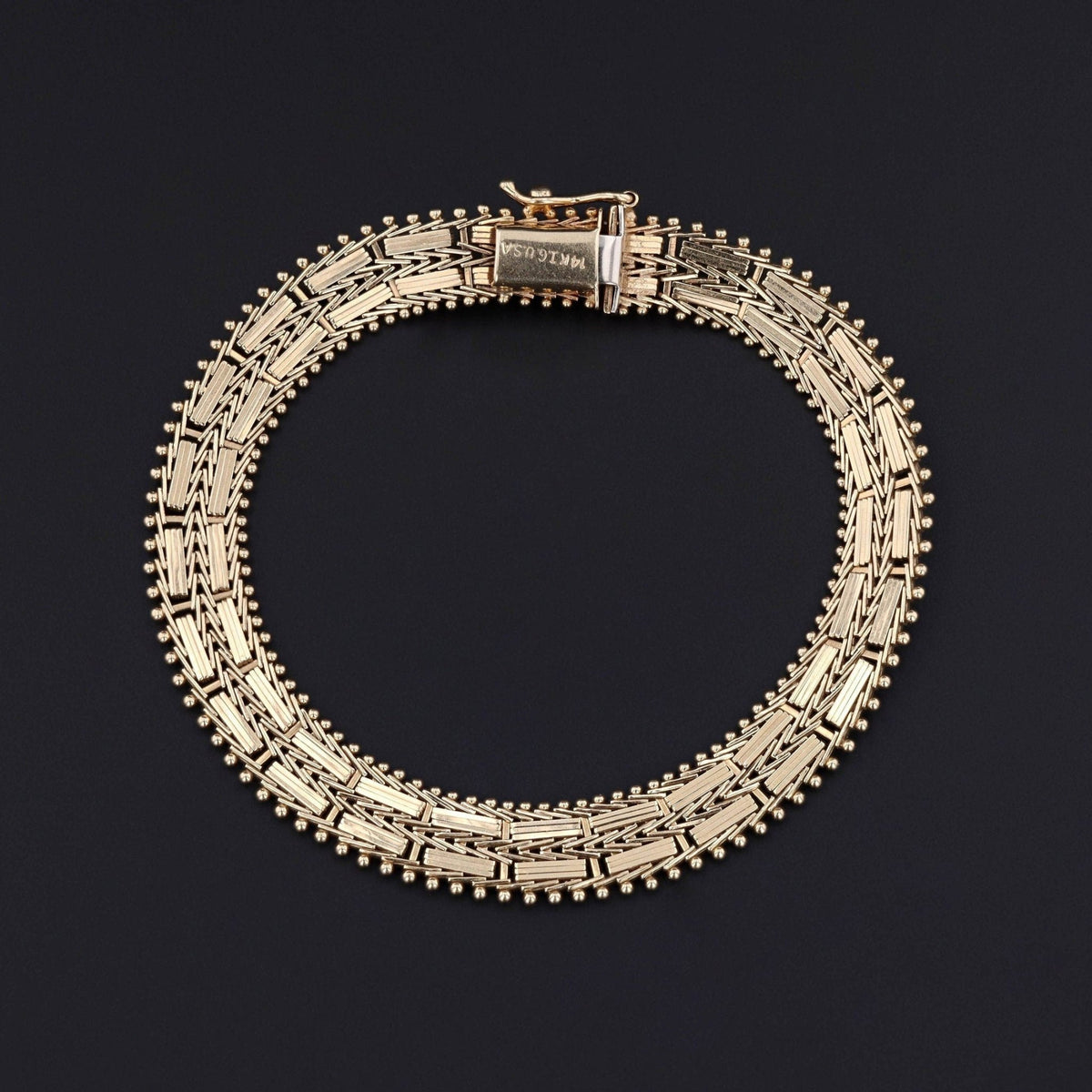 Vintage Gold Bracelet of 14k Gold - Trademark Antiques