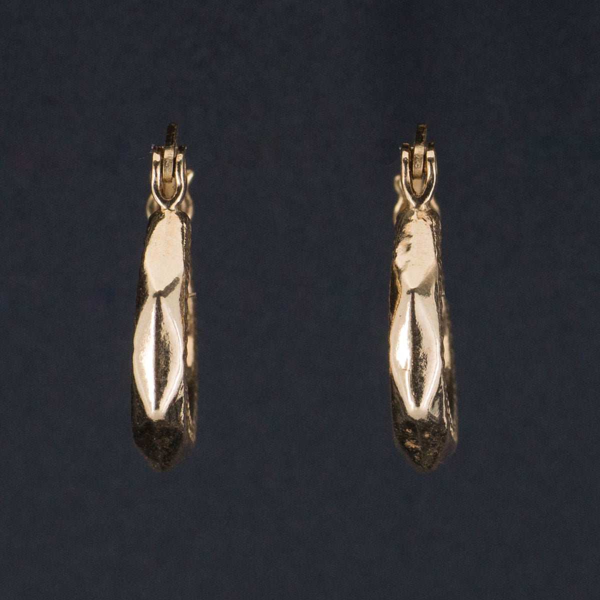 Vintage Gold Hoop Earrings | 14k Gold Hoop Earrings - Trademark Antiques