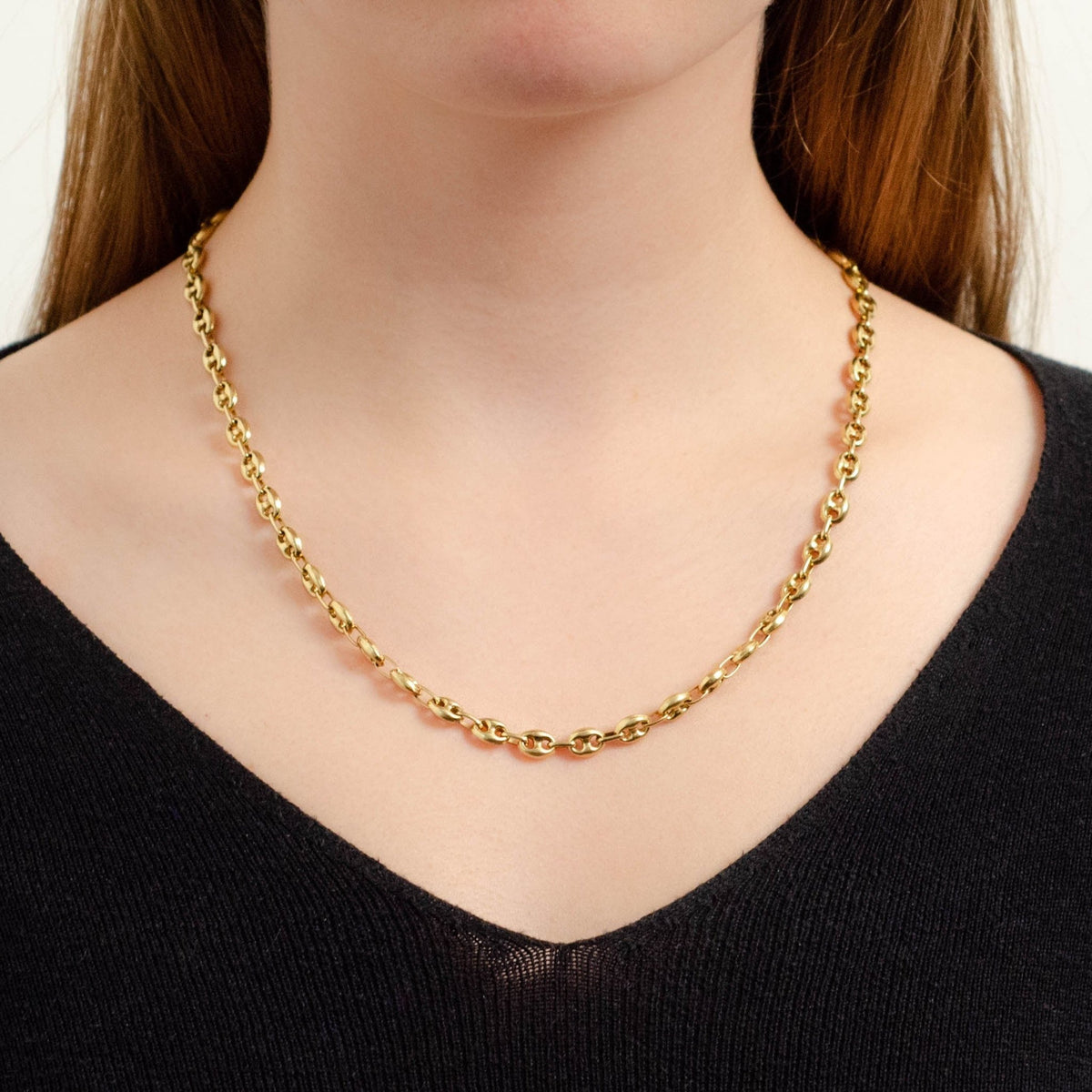 Vintage Gucci Mariner Link Chain of 18k Gold - Trademark Antiques