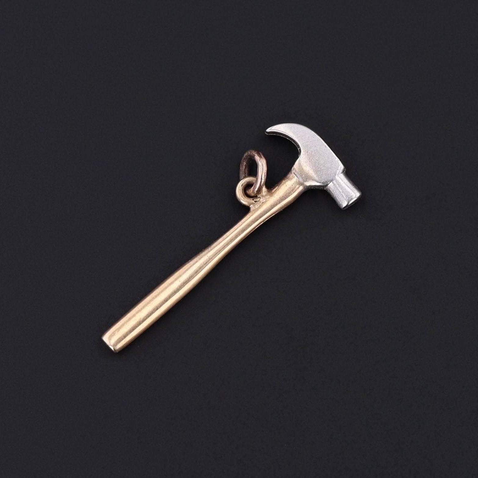 Vintage Hammer Charm of 14k Gold - Trademark Antiques