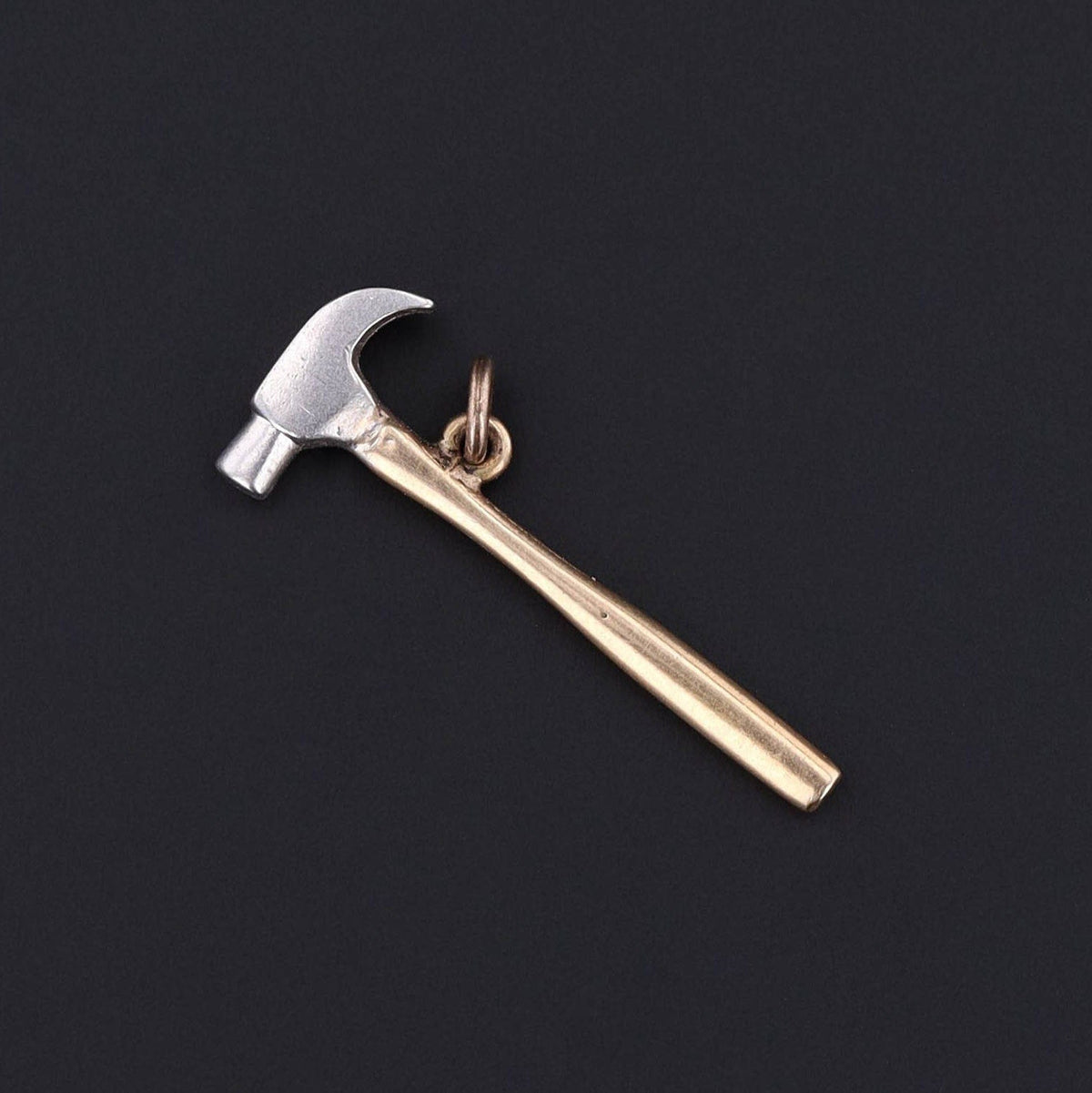 Vintage Hammer Charm of 14k Gold - Trademark Antiques