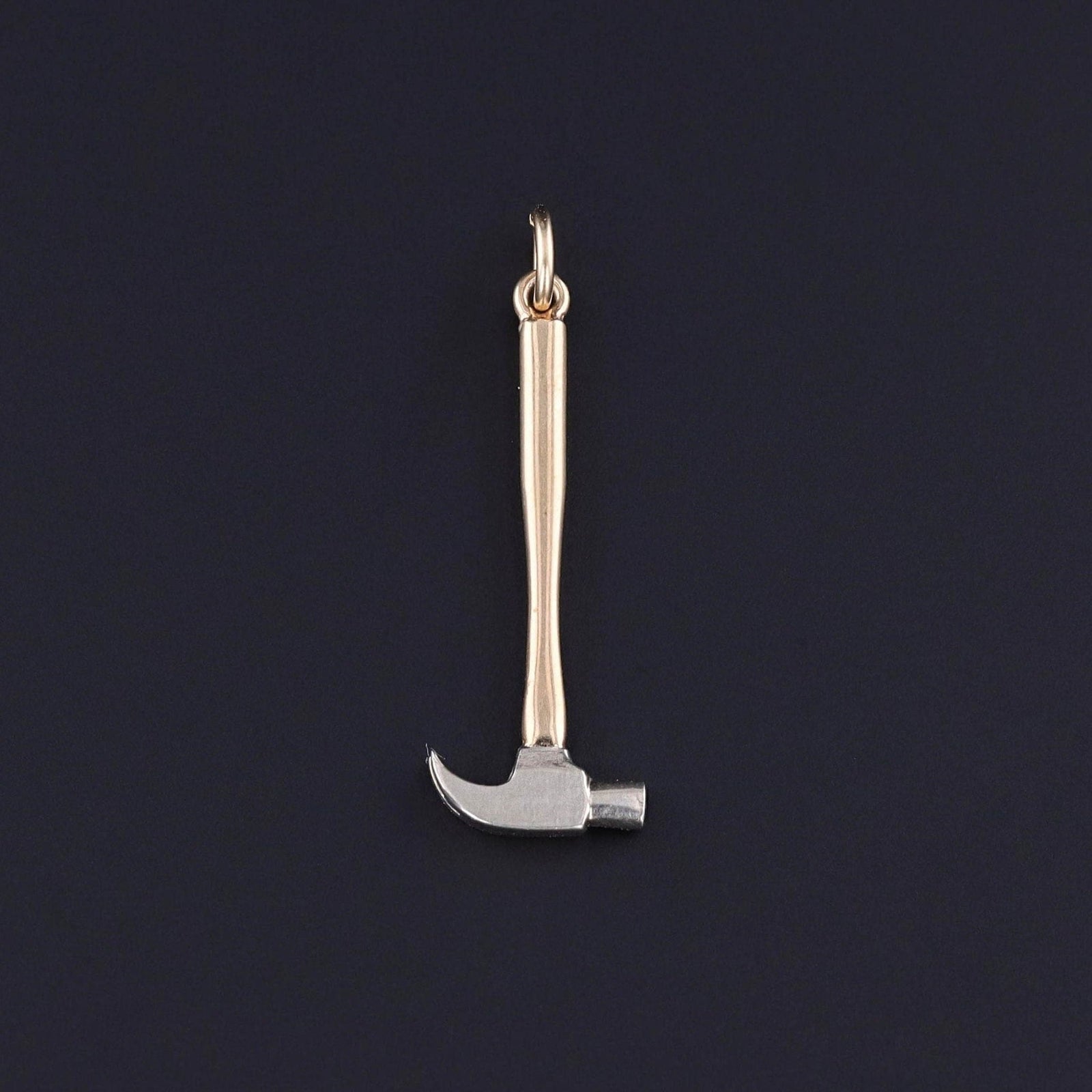 Vintage Hammer Charm of 14k Gold - Trademark Antiques