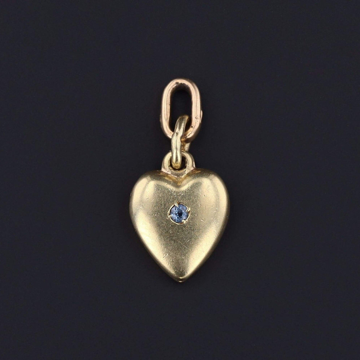 Vintage Heart Charm | 10k Gold Heart - Trademark Antiques