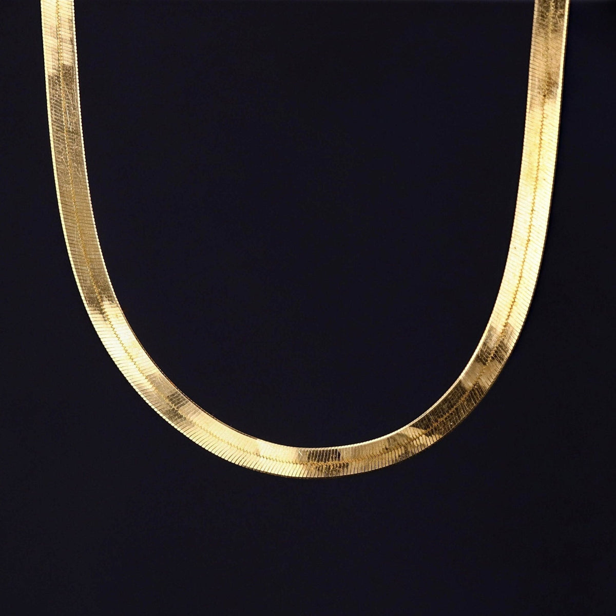 Vintage Herringbone Chain of 14k Gold - Trademark Antiques