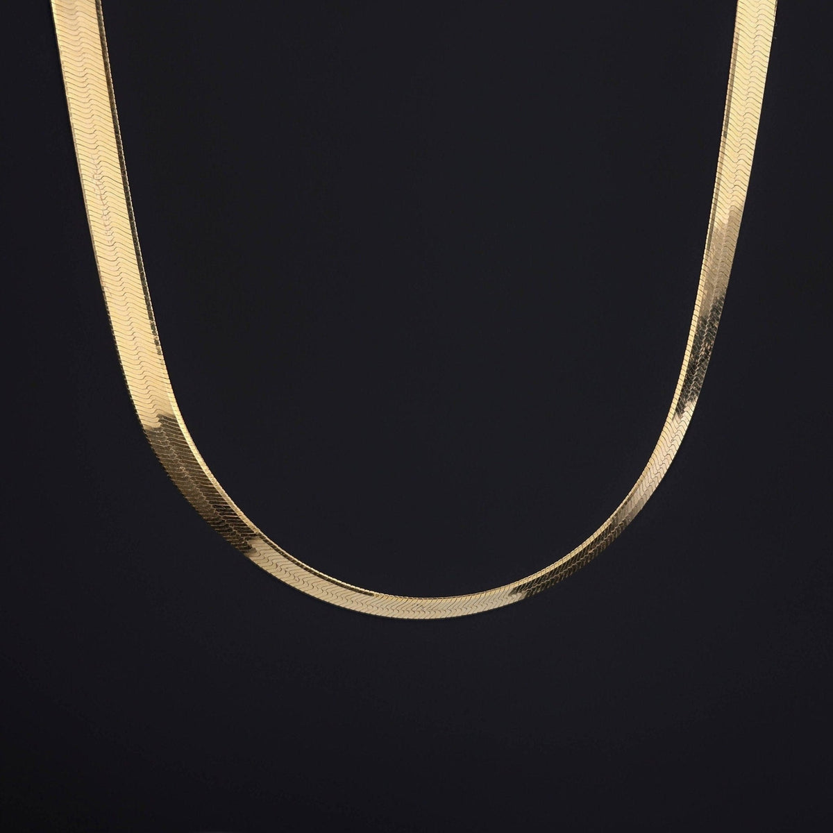 Vintage Herringbone Chain of 14k Gold - Trademark Antiques
