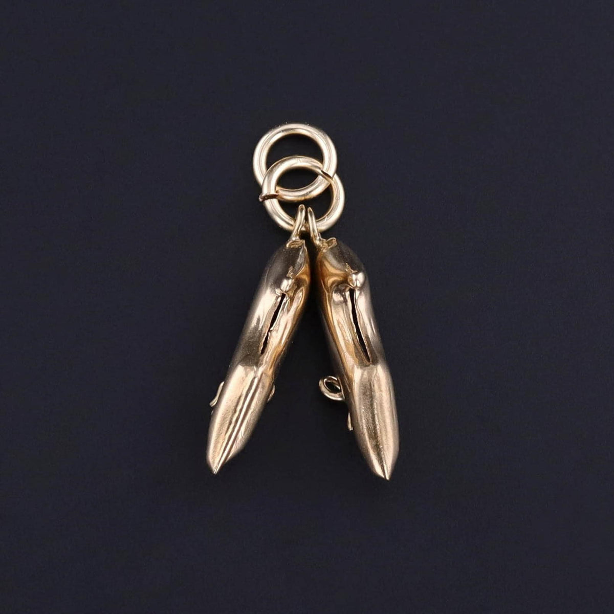 Vintage High Heels Shoe Charm of 9ct Gold - Trademark Antiques